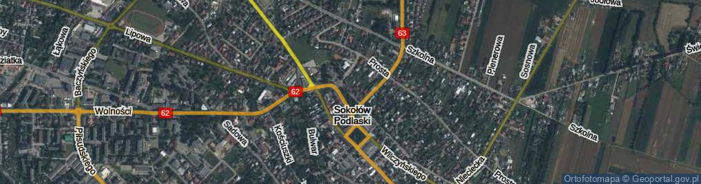 Zdjęcie satelitarne Kościelna ul.